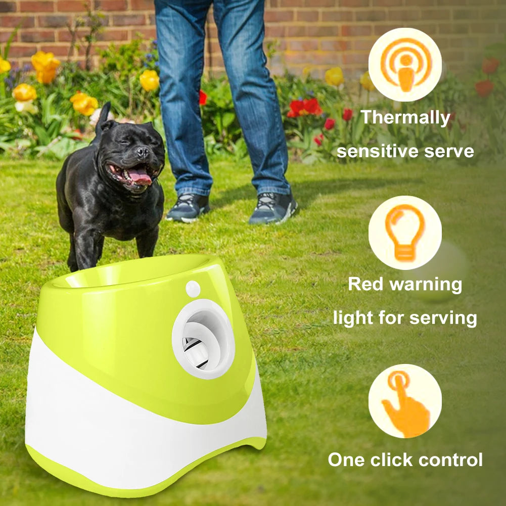 Automatic Dog Ball Launcher Interactive Pet Toy Rechargeable Catapult for Dogs and Cats