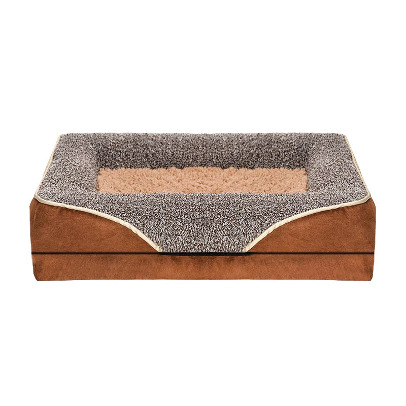 Oversized Removable Washable Pet Bed For All Seasons With Raised Edges