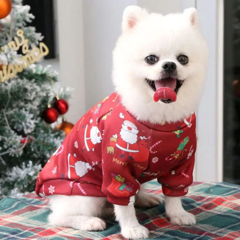 Christmas Dog Clothes Winter Pet Sweater for Small Large Dogs Cats Puppies Costume Chihuahua Yorkies Shirts XS to 4XL