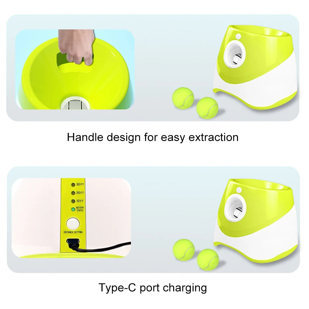Automatic Dog Ball Launcher Interactive Pet Toy Rechargeable Catapult for Dogs and Cats