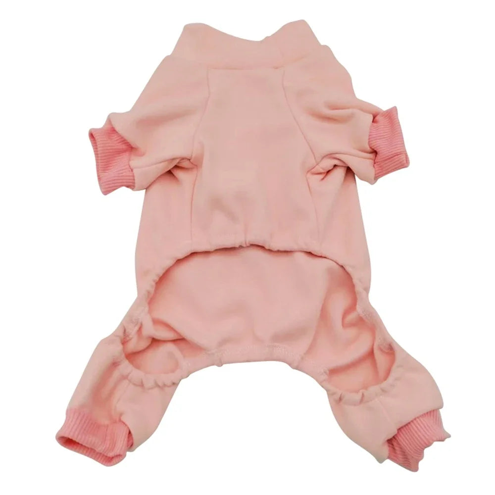 Winter Fleece Dog Pajamas For Small Medium Dogs Cat Pyjama Jumpsuit Sleepingwear