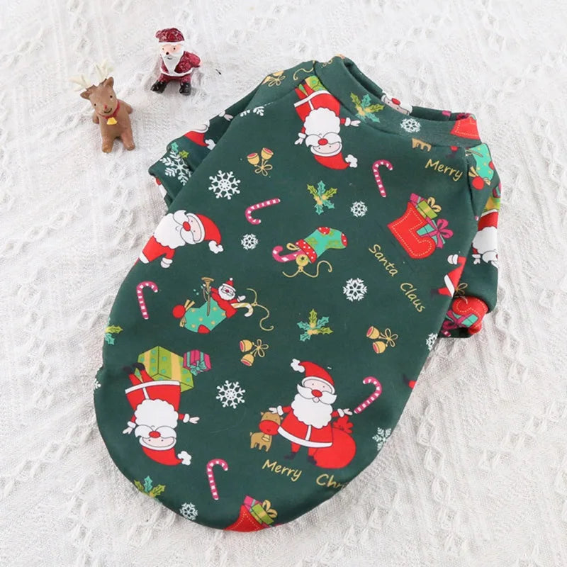Christmas Dog Clothes Winter Pet Sweater for Small Large Dogs Cats Puppies Costume Chihuahua Yorkies Shirts XS to 4XL
