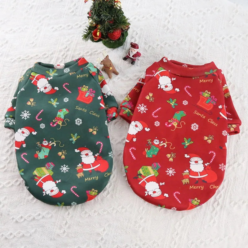Christmas Dog Clothes Winter Pet Sweater for Small Large Dogs Cats Puppies Costume Chihuahua Yorkies Shirts XS to 4XL