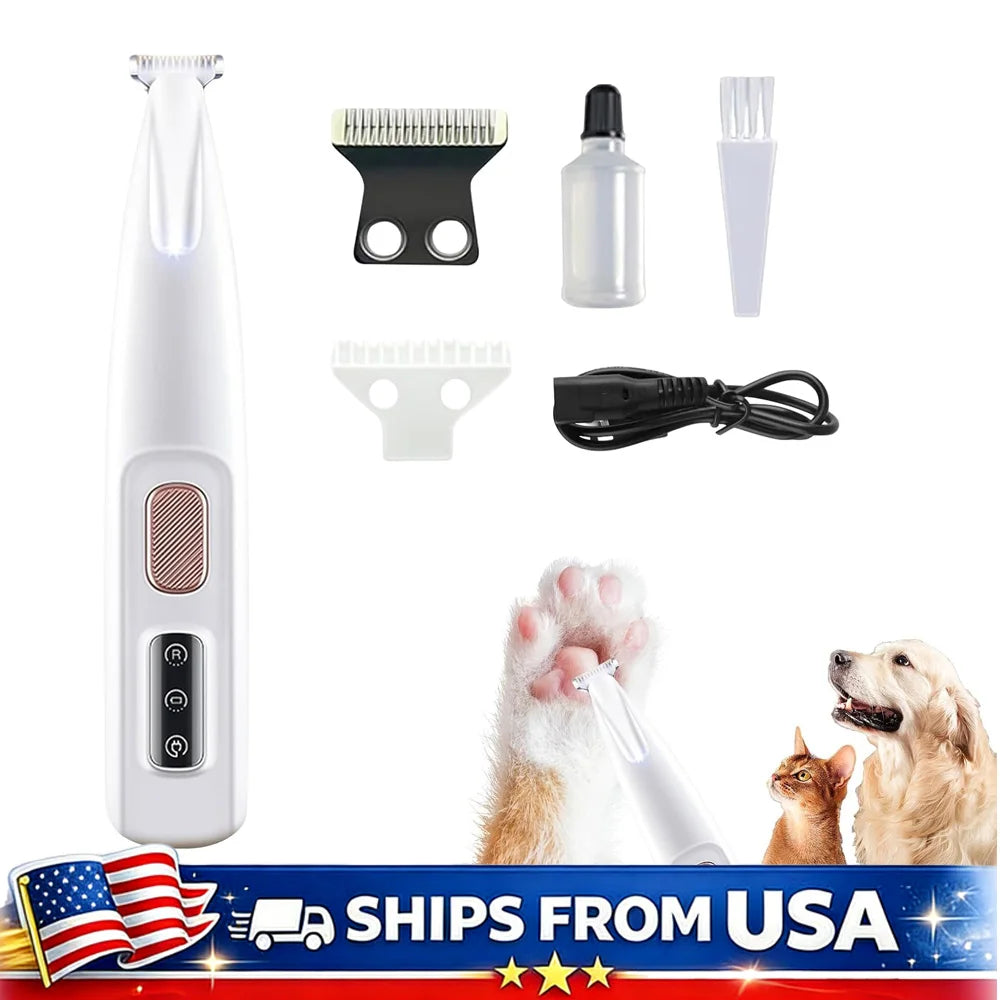 Paw Trimmer For Cats And Dogs Rechargeable LED Light
