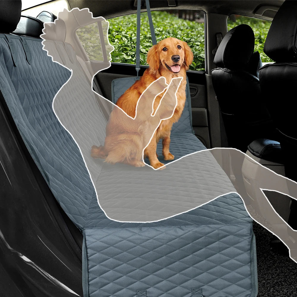 Petravel Dog Car Seat Cover Waterproof Pet Travel Dog Carrier Hammock Rear Seat Protector Mat Safety Carrier for Dogs