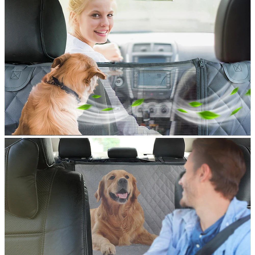 Petravel Dog Car Seat Cover Waterproof Pet Travel Dog Carrier Hammock Rear Seat Protector Mat Safety Carrier for Dogs