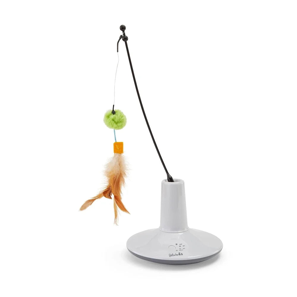 Rechargeable Interactive Electronic Motion Cat Toy Prey Mimicking Feathers