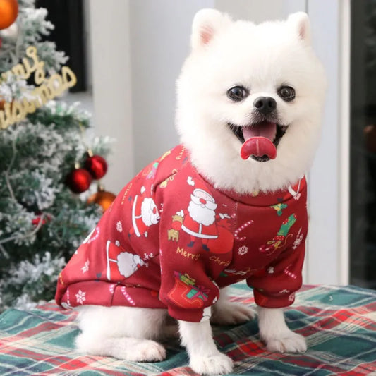 Christmas Dog Clothes Winter Pet Sweater for Small Large Dogs Cats Puppies Costume Chihuahua Yorkies Shirts XS to 4XL