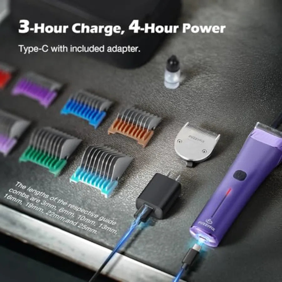 MDNG Cordless Pet Grooming Dual-Speed Clipper With 5-in-1 A5 Blade