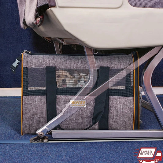 Airline Approved Cat Carrier with Wheels Rolling Pet Travel Bag for Small Medium Dogs and Cats Comfortable Design Easy Transport