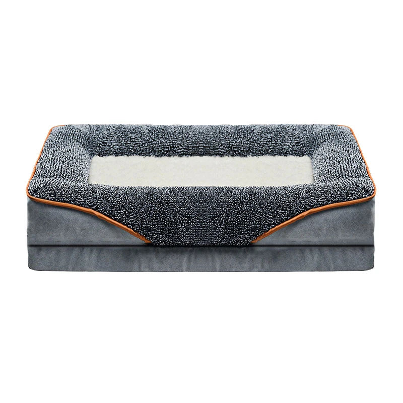 Oversized Removable Washable Pet Bed For All Seasons With Raised Edges