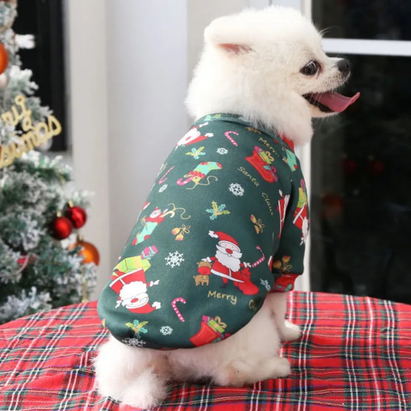 Christmas Dog Clothes Winter Pet Sweater for Small Large Dogs Cats Puppies Costume Chihuahua Yorkies Shirts XS to 4XL