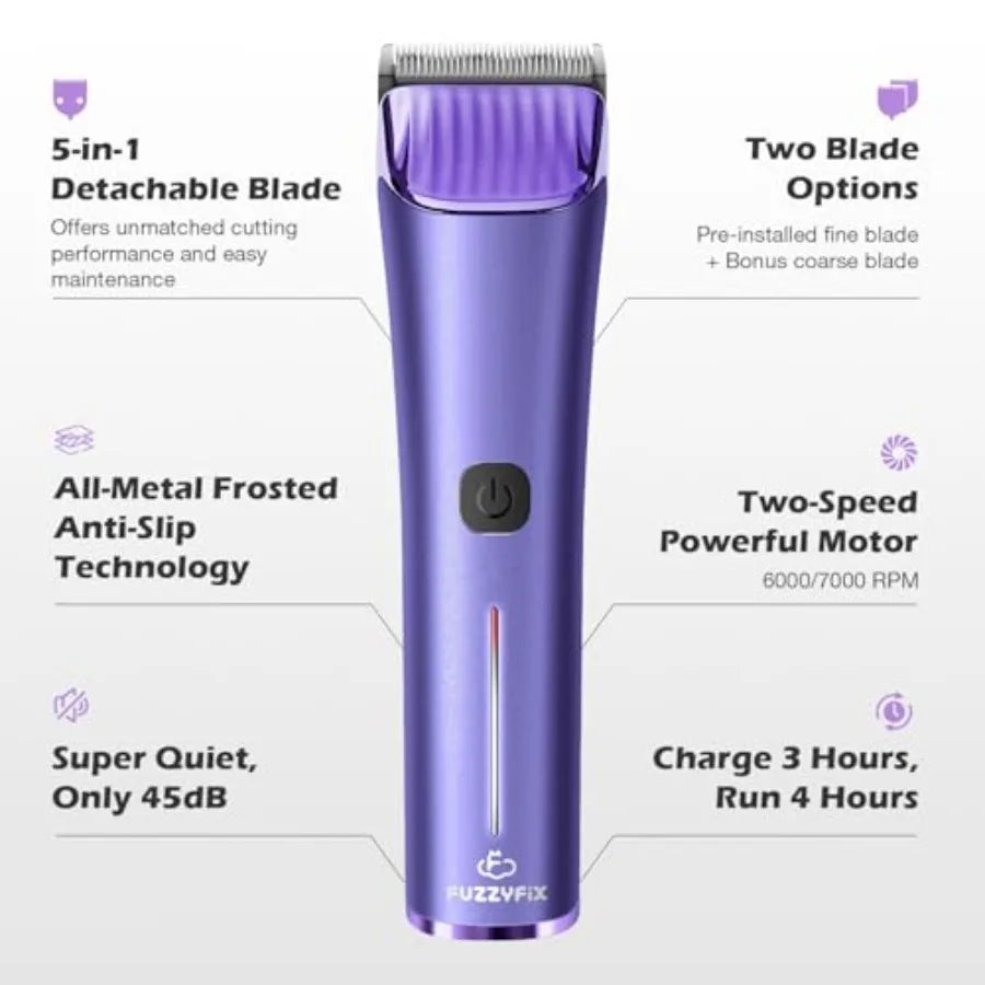 MDNG Cordless Pet Grooming Dual-Speed Clipper With 5-in-1 A5 Blade