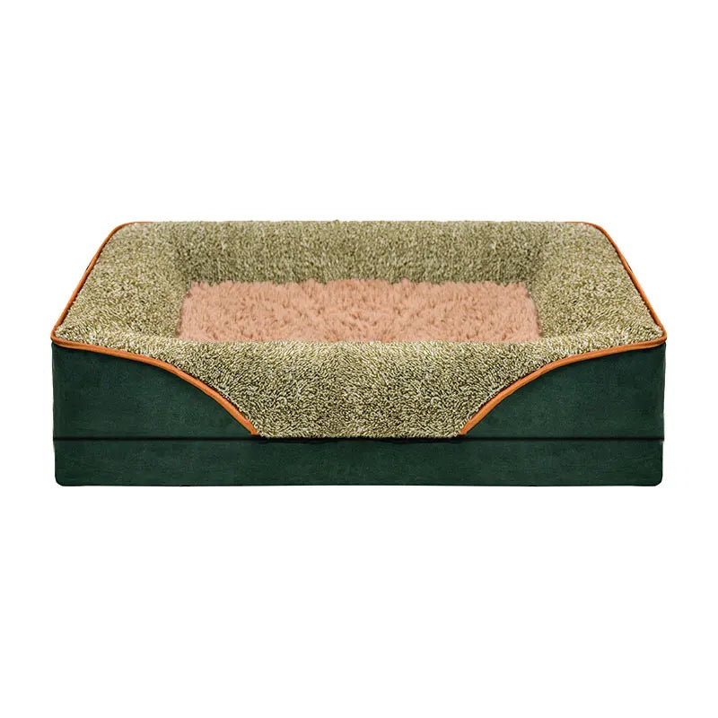 Oversized Removable Washable Pet Bed For All Seasons With Raised Edges