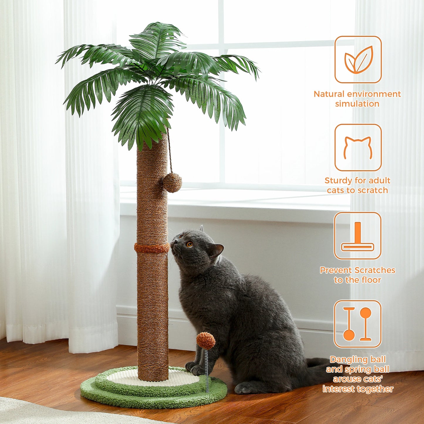 Unique Design Cat Scratching Post Easy To Assemble For Indoor Cats