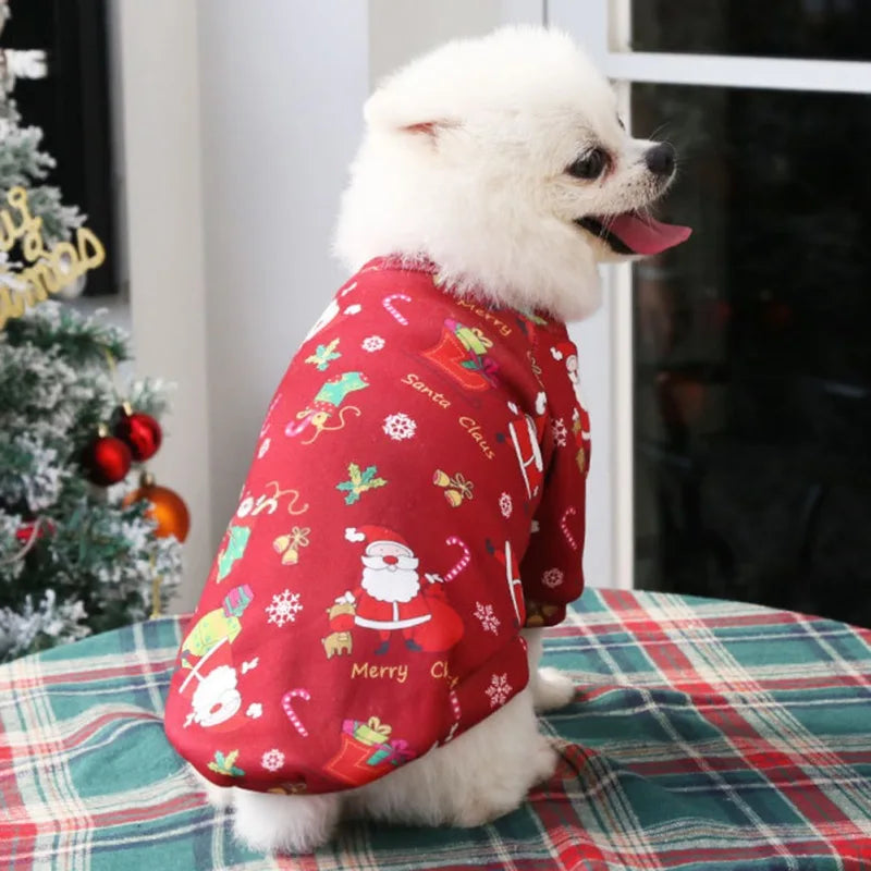 Christmas Dog Clothes Winter Pet Sweater for Small Large Dogs Cats Puppies Costume Chihuahua Yorkies Shirts XS to 4XL