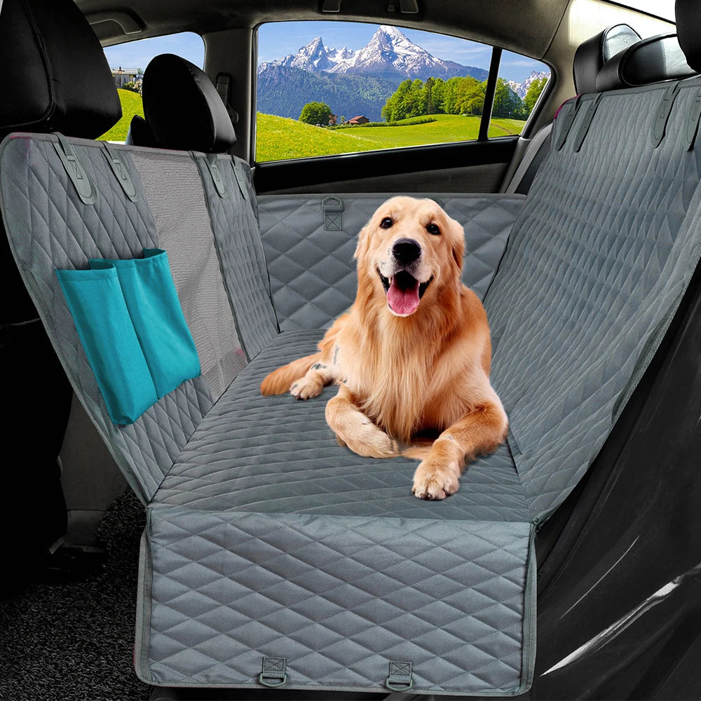 Petravel Dog Car Seat Cover Waterproof Pet Travel Dog Carrier Hammock Rear Seat Protector Mat Safety Carrier for Dogs