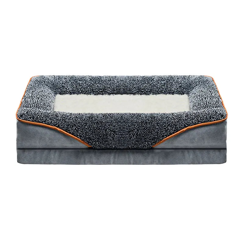 Oversized Removable Washable Pet Bed For All Seasons With Raised Edges