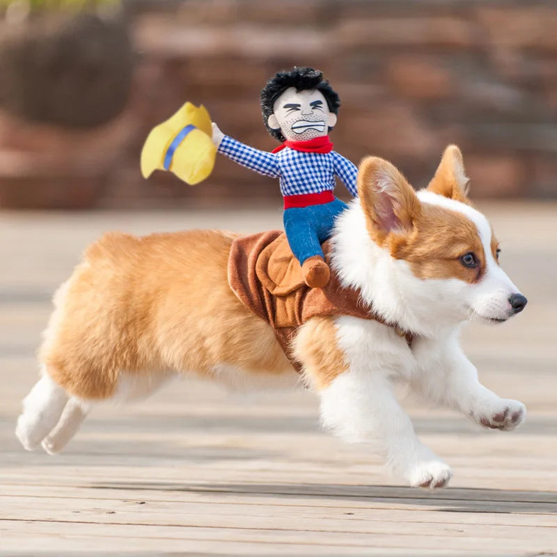 NONECN Halloween Dog Costume Cowboy Knight Pet Suit