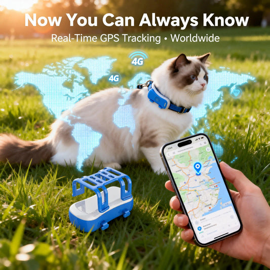 WANWAYTECH 4G GPS Pet Tracker for Cats and Dogs Worldwide