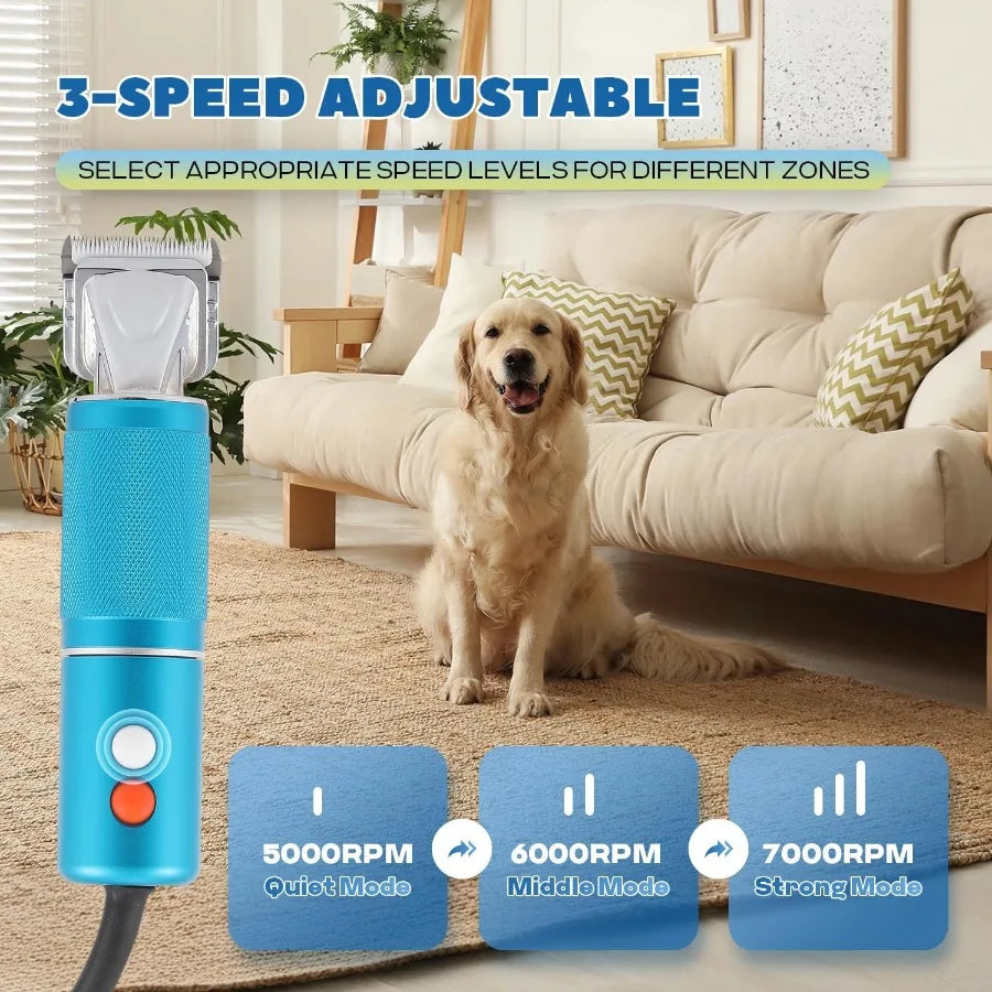 MDNG 300W Pet Grooming Clippers Dog Hair Trimmer Low Noise Three Speed