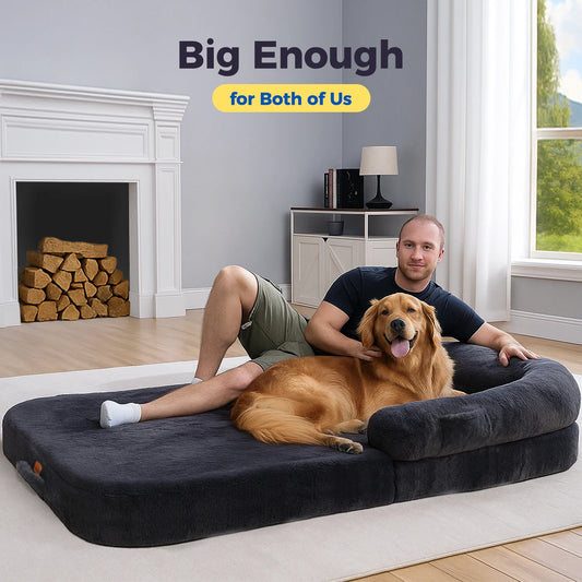 Foldable Portable Dog Bed Mat With Machine Washable Design
