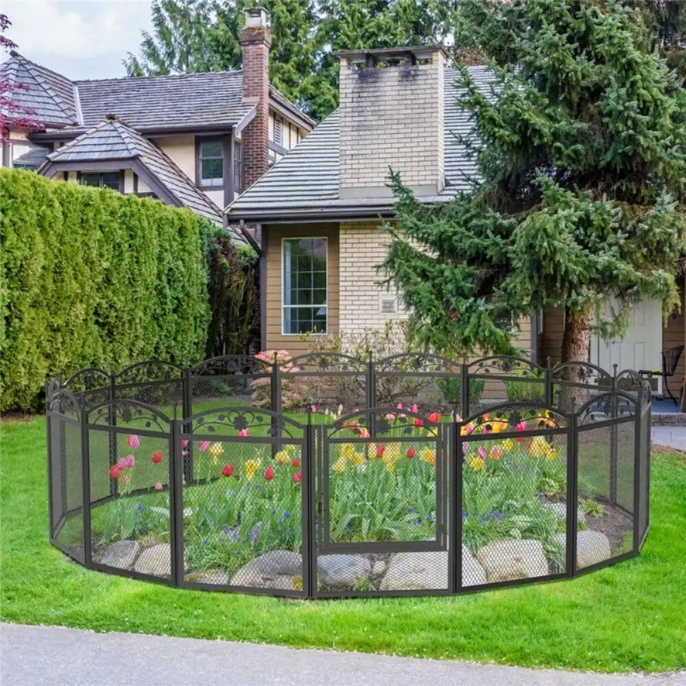 HeavyDuty Dog Playpen Indoor Outdoor Pet Fence Exercise Cage w Waterproof Bordor