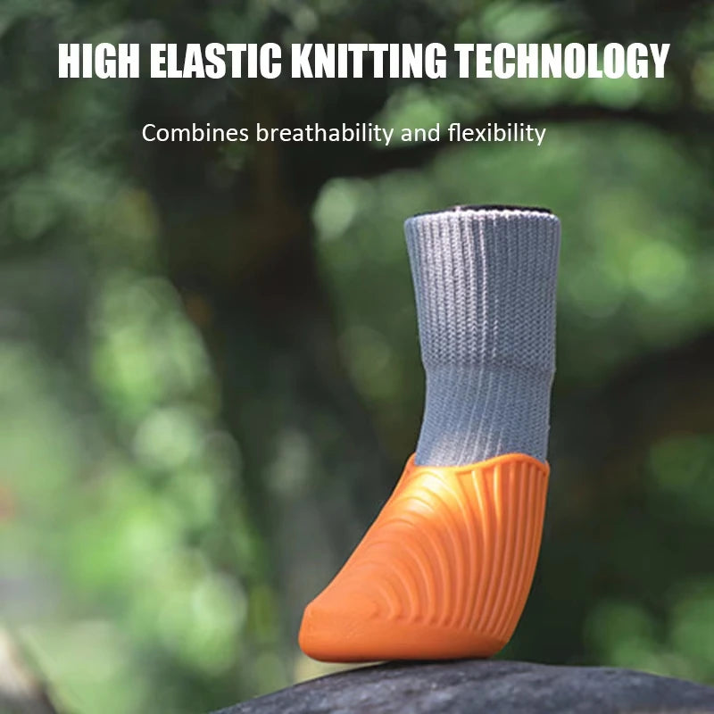 4Pcs Outdoor Dog Boots Paw Protector Waterproof Anti Slip Shoes For Dogs Cats