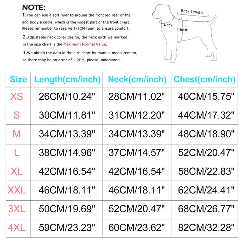 Winter Warm Dog Jacket Waterproof Coat With Harness Fleece Vest For All Sizes