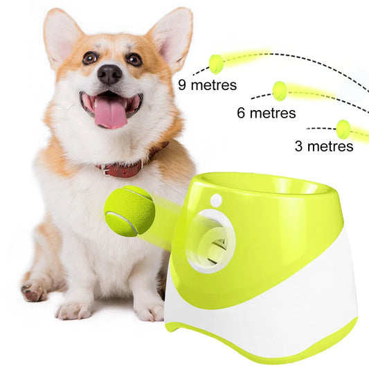 Automatic Dog Ball Launcher Interactive Pet Toy Rechargeable Catapult for Dogs and Cats
