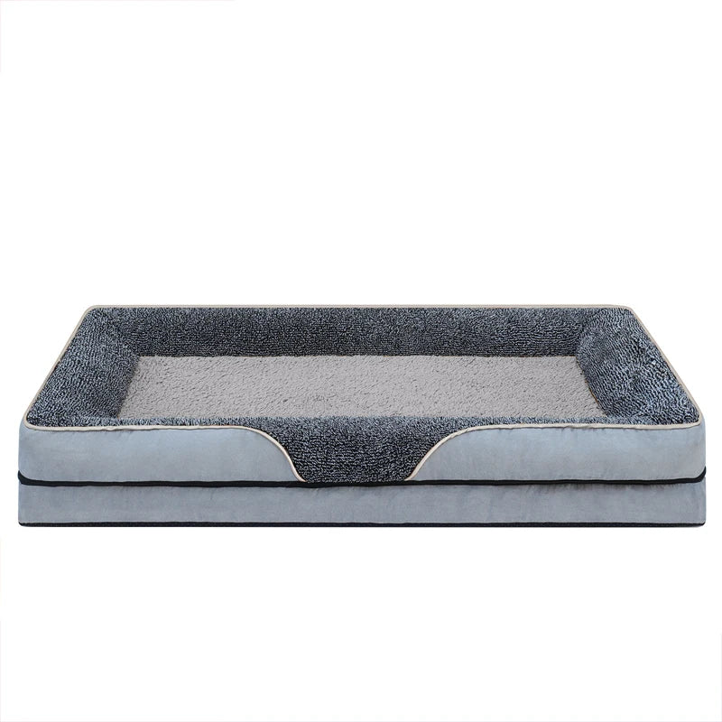 Oversized Removable Washable Pet Bed For All Seasons With Raised Edges