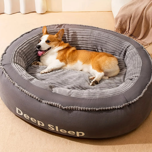 NONECN Donut Pet Bed Soft Washable Cushion For Dogs Cats Kennel