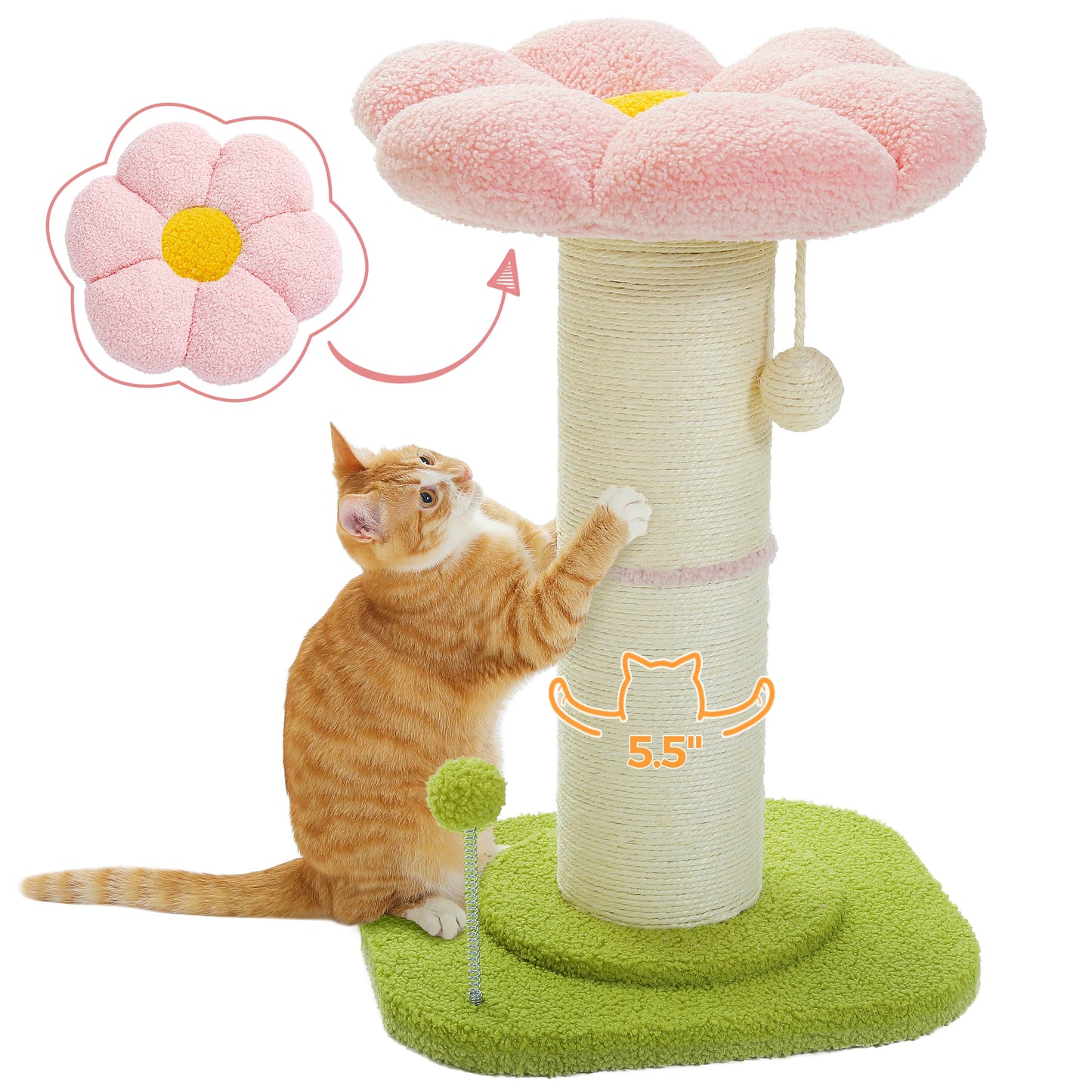 Unique Design Cat Scratching Post Easy To Assemble For Indoor Cats