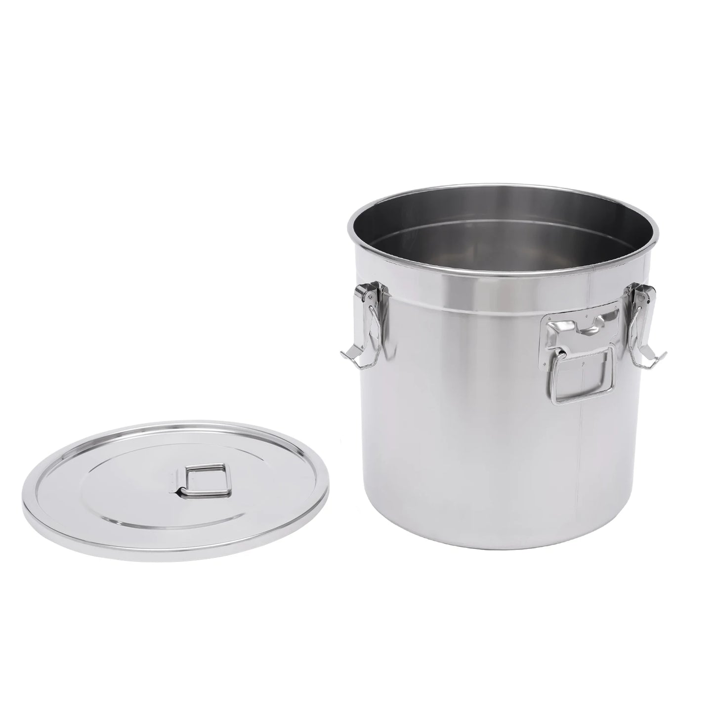 Bymaocar 33L Stainless Steel Airtight Canister Kitchen Storage Bucket Dry Food Container
