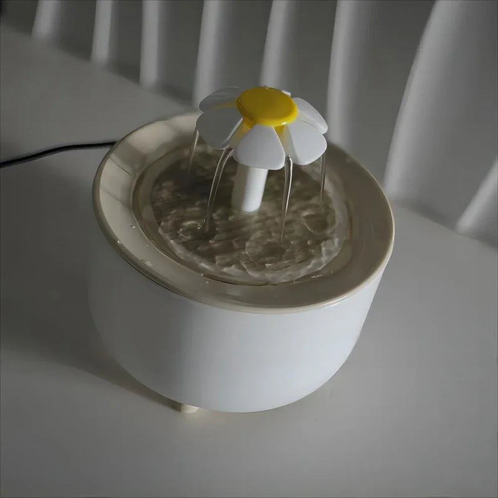 1200ml Electric Cat Water Fountain With USB Filtering Quiet Automatic Dispenser