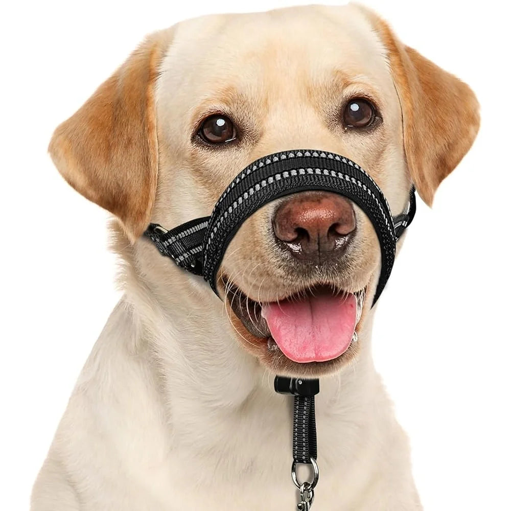 Soft Dog Head Collar No Pull Adjustable Training Halter Padded Safety Nose Leash Reflective Durable Head Harness for Medium and Large Dogs